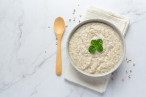 Image of porridge that has been fortified with ground amaranth as a way of nutritional supplementation