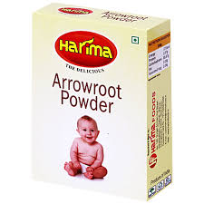 Image of arrowroot powder product used in babies