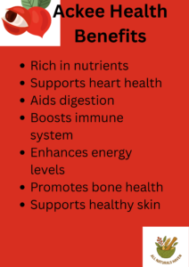 An infographic on the health benefits of Akcee