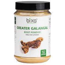 Image of galanga root powder extract product from bixa 