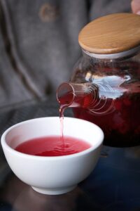 Echinacea tea, an example of its infusion taken for immune support