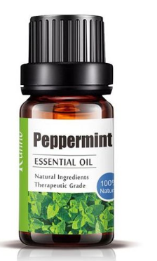 A picture of peppermint oil used in aromatherapy to aid in breathing and circulation